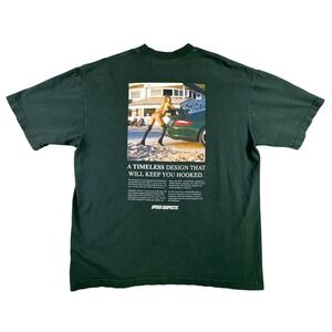 Porsche Carrera Speed Suspects Los Angeles T-Shirt Mens Large Green